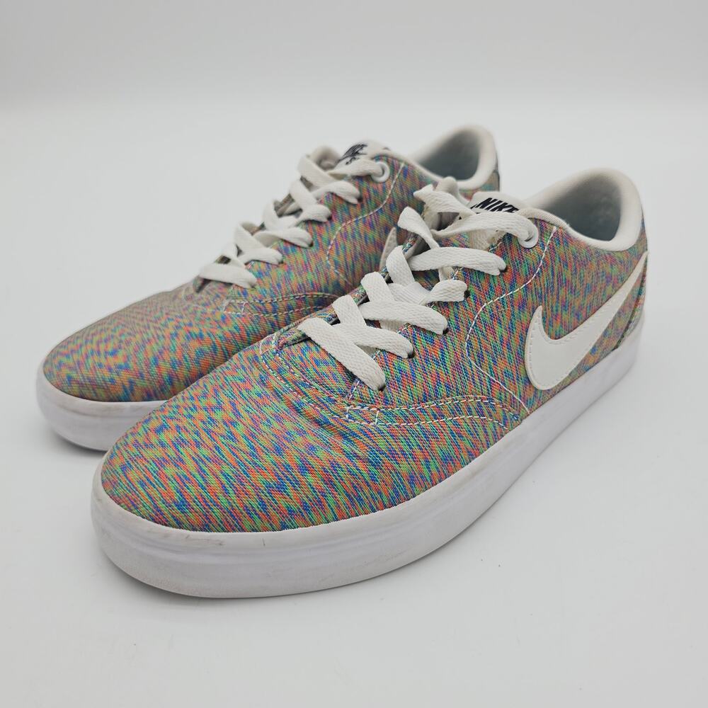 Nike Check Solar SB Rainbow Low Top Sneakers 867301-910 Sz7‎
